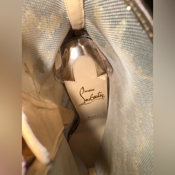 Christian Louboutin Gold and Pink Heeled Boots - Picture 4 of 8